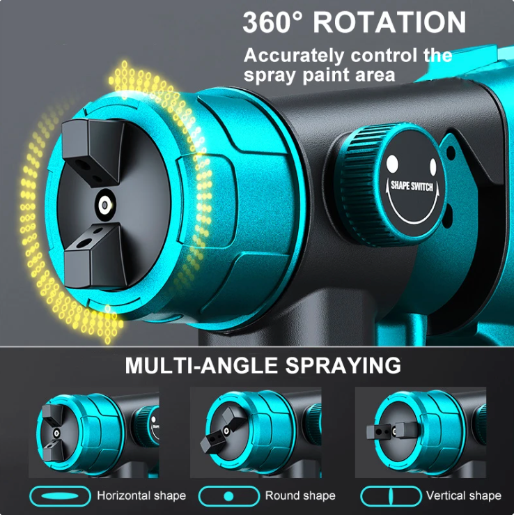 Cordless High Pressure Paint Spray Gun
